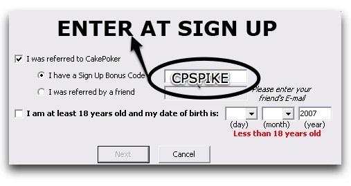 Card Spike Bonus Code - Enter this during sign up process