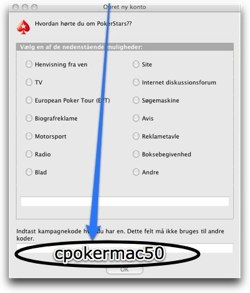 Pokerstars Kampagnekode